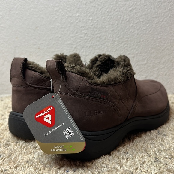 L.L. Bean Women's US Size 9.5 Waterproof Mocs Slip On Leather Rain Leather - Picture 4 of 13